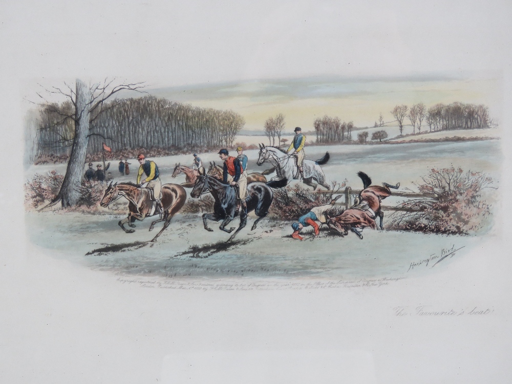 A pair of coloured racing prints 'The Favourite Beat' and 'O Rasper' by Harrington Bird, - Image 2 of 3