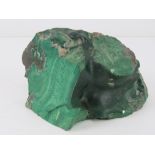 A large piece of malachite polished on two sides, approx 14 x 8cm.