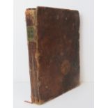 Book; Luther on the Galotio. An 18th century volume, frontis piece deficient. Leather full bound.