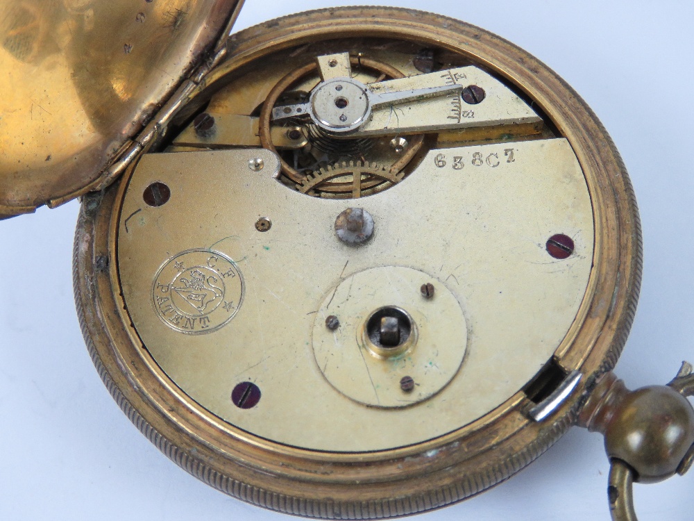 A chronometre pocket watch having enamel dial with chromed case, a/f. - Image 5 of 5