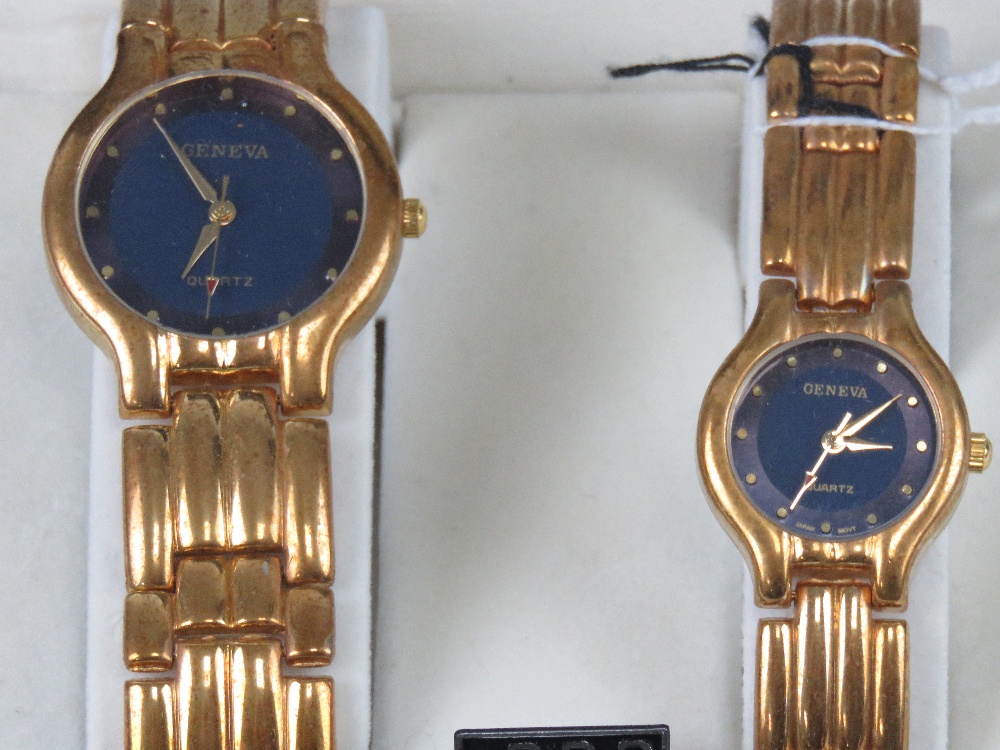 A 'His and Hers' stainless steel gents wristwatch and ladies wristwatch set, in presentation box. - Image 2 of 2