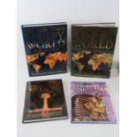 Four 'The Times' hardback history books being 'Archeology of the World', 'History of the World',