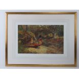 Print; Archibald Thorburn, a limited edition print of cock and hen Pheasants in woodland setting,