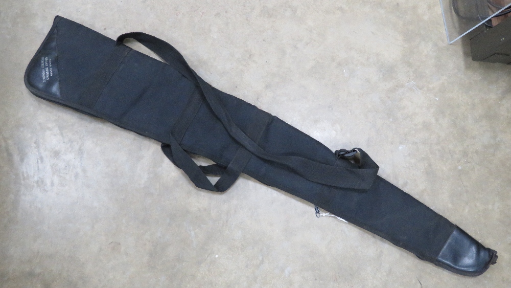 A fleece-lined canvas gun slip by Southern Counties Shooting Ltd, zip a/f. - Image 2 of 4