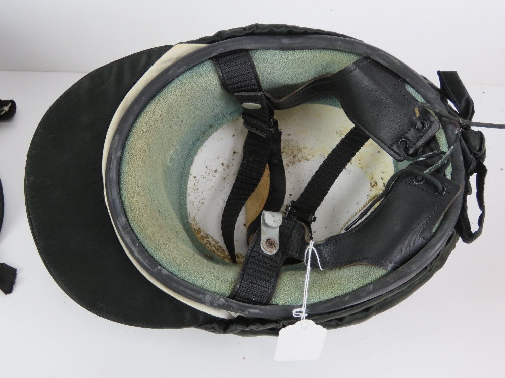 A contemporary riding helmet, 7 1/8, having red and white jockey silk. - Image 3 of 5