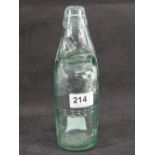 A 19th century Wood Brothers Daventry Codd bottle, complete with marble.