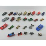 A quantity of twenty-seven assorted model cars including Models of Yesteryear, Corgi, Burago etc.