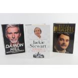 Books 'Winning is Not Enough' the autobiography of Jackie Stewart having hand signed paper