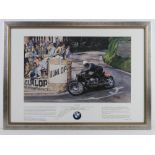 Print 'Inspiration' Georg Meier riding the BMW Type 255 Kompressor to victory in the 1939 Senior TT