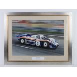 James Dugdale, an original watercolour and gouache 'The Best of British' Derek Bell,