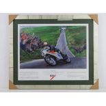 Print 'Simply the Best' Mike Hailwood at Creg-ny-baa,