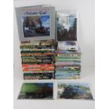 A large quantity of assorted railway themed books inc 'LMS150', 'Tornado',