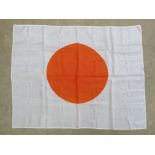 A WWII Japanese Red Rising Sun Flag appr