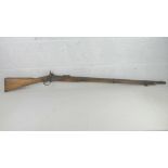 An antique Enfield 1853 .75 Calibre 3 Ba