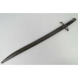 A Model 1858 sword bayonet having Enfield registration marks to blade measuring 58cm in length.