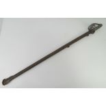 A Victorian British 1896 heavy Cavalry sword having VR cypher to hilt, shagreen grip,