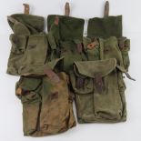 A quantity of five AK canvas pouches.