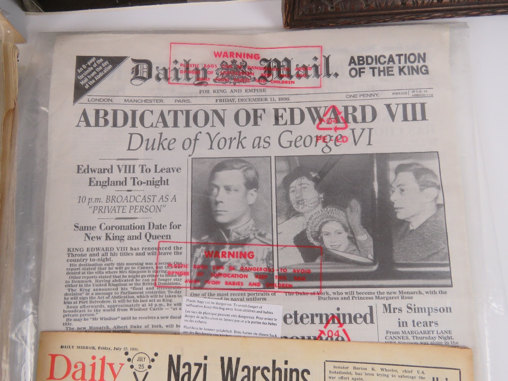 Daily Express front covers Tuesday May 8th 1945 'VE Day', Wednesday May 9th 1945 '12. - Image 3 of 11