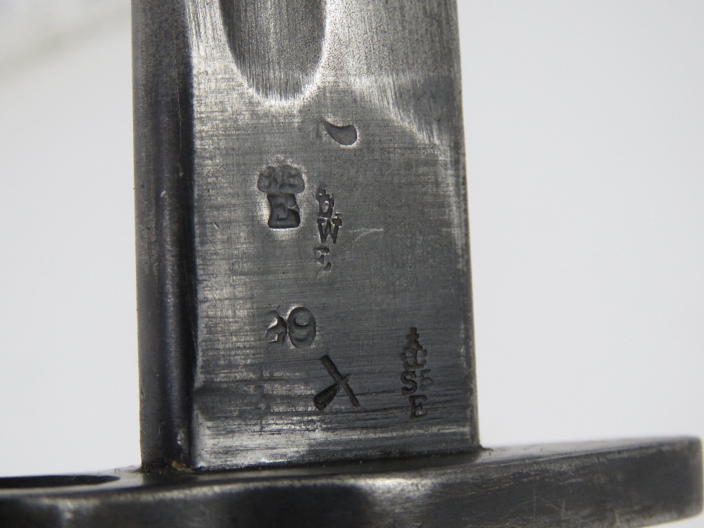 An SMLE 1907 pattern bayonet made by Wilkinson having inspection marks upon, - Image 3 of 4