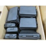 A large quantity of small peli transit cases with foam. Approx 16.5 x 10.5cm.