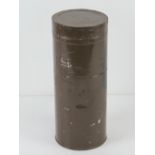 A US 105mm TK DS/T PRAC shell head, armour piecing, in transit case.