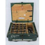 A box containing a quantity of twenty inert RG42 grenades with pins and fuses.