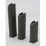 Three Beretta M38/M49 magazines; 10, 15 and 20 round.