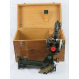 A box containing a British Royal Artillery scope, made by R & J Beck Ltd, designed for long range.