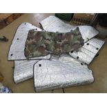 British Army Apache camo helicopter windscreen covers.