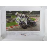 Coloured prints 'A Champions Ride' James Toseland at Brands Hatch in the 2007 World Superbike
