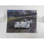 Limited edition print by Graham Turner 'BMW V12 LMR' winner of the 1999 24hr Le Mans race as driven