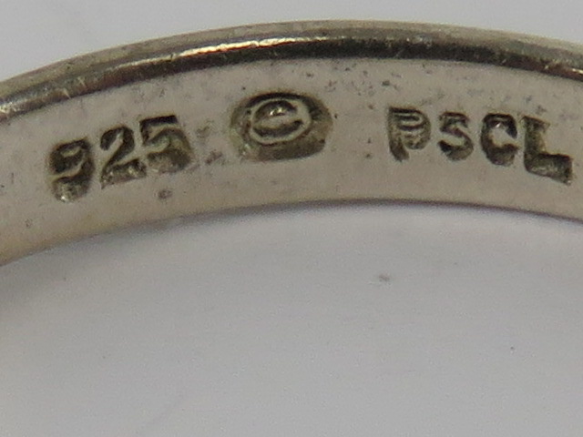 A Peter Stone Irish / Celtic Silver ring 'Ask and Receive' (Luke 11:9-13 FBV. - Image 2 of 2