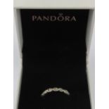 A Pandora ring, size 52, stamped S925 ALE. In box.