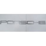 A rare solid metal font-correct 'Porsche