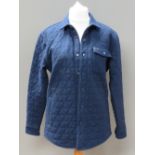 A Voijeans Co wool jacket in navy blue,