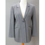 A ladies wool and cashmere grey tweed ja