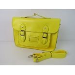 A Neon yellow satchel type handbag 'as n