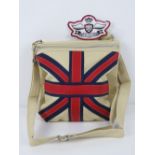 A union jack pattern cross body bag in c