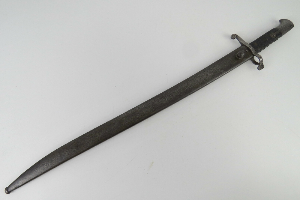 A Model 1858 sword bayonet having Enfiel