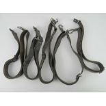 Five leather WWII German MG34 slings.