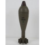 An inert 81mm Granatwerfer mortar round