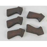 Five L1A1 SLR wooden grips.