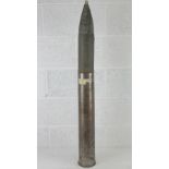 A WWII German 10.5cm hollow charge inert