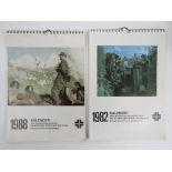 Two later Waffen SS calendars, 1982 and