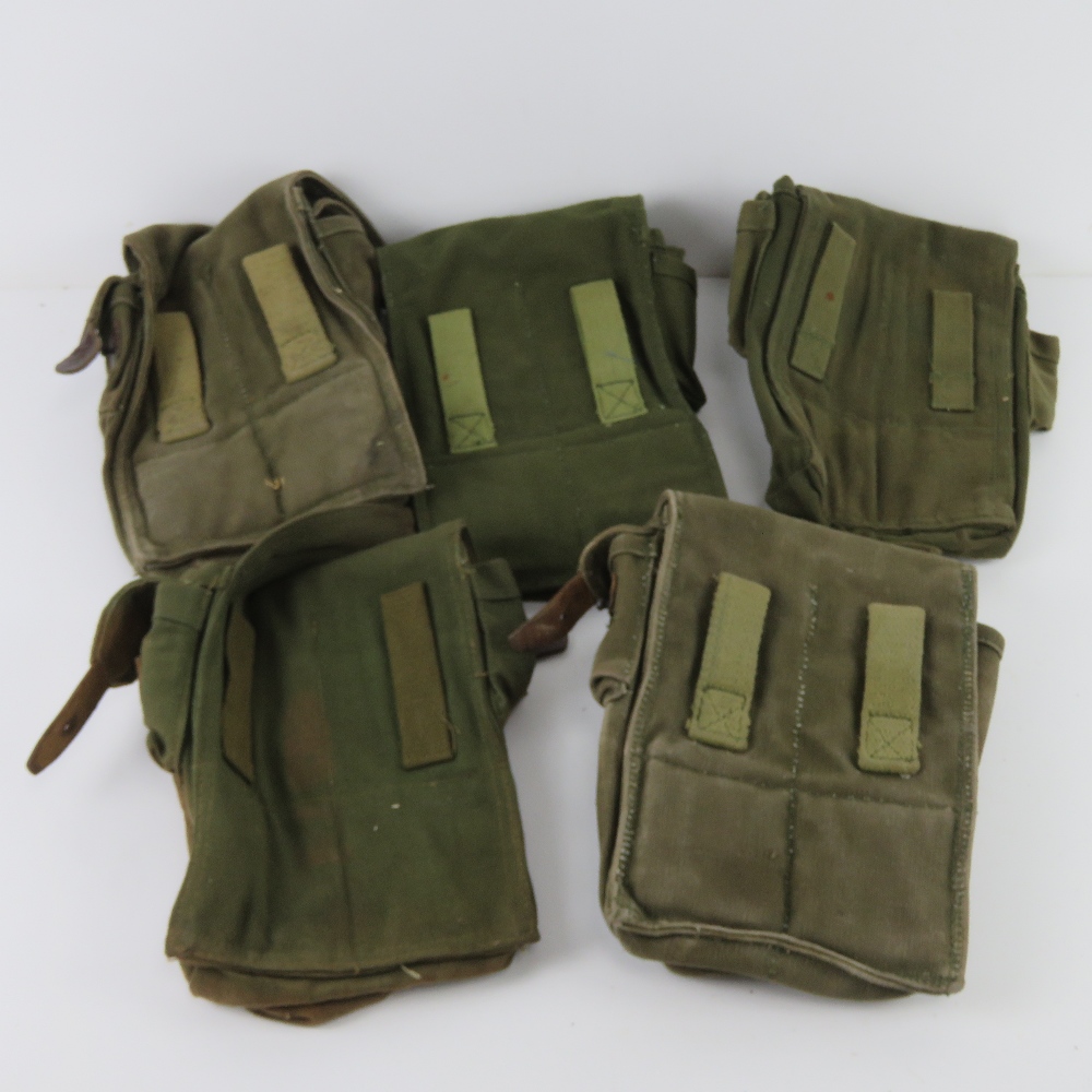 A quantity of five AK canvas pouches. - Image 2 of 2