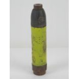 An inert WWII German K98 rifle grenade with paint,