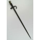 A French 1874 model bayonet engraved to back edge 'St. Etienne...