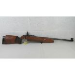 A deactivated Anschutz Model 54 .22LR Match rifle, having moving bolt and trigger. With EU cert.