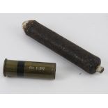 An inert WWII German K98 Propaganda-Gewehrgranate being a non-lethal rifle grenade designed to