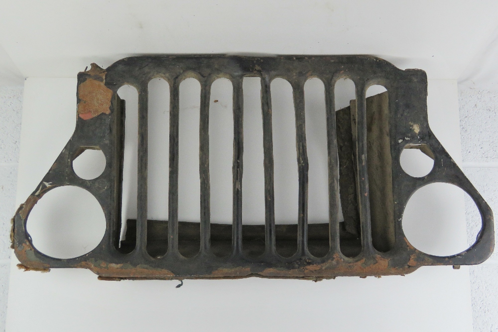 A WWII Willy Jeep front grill.